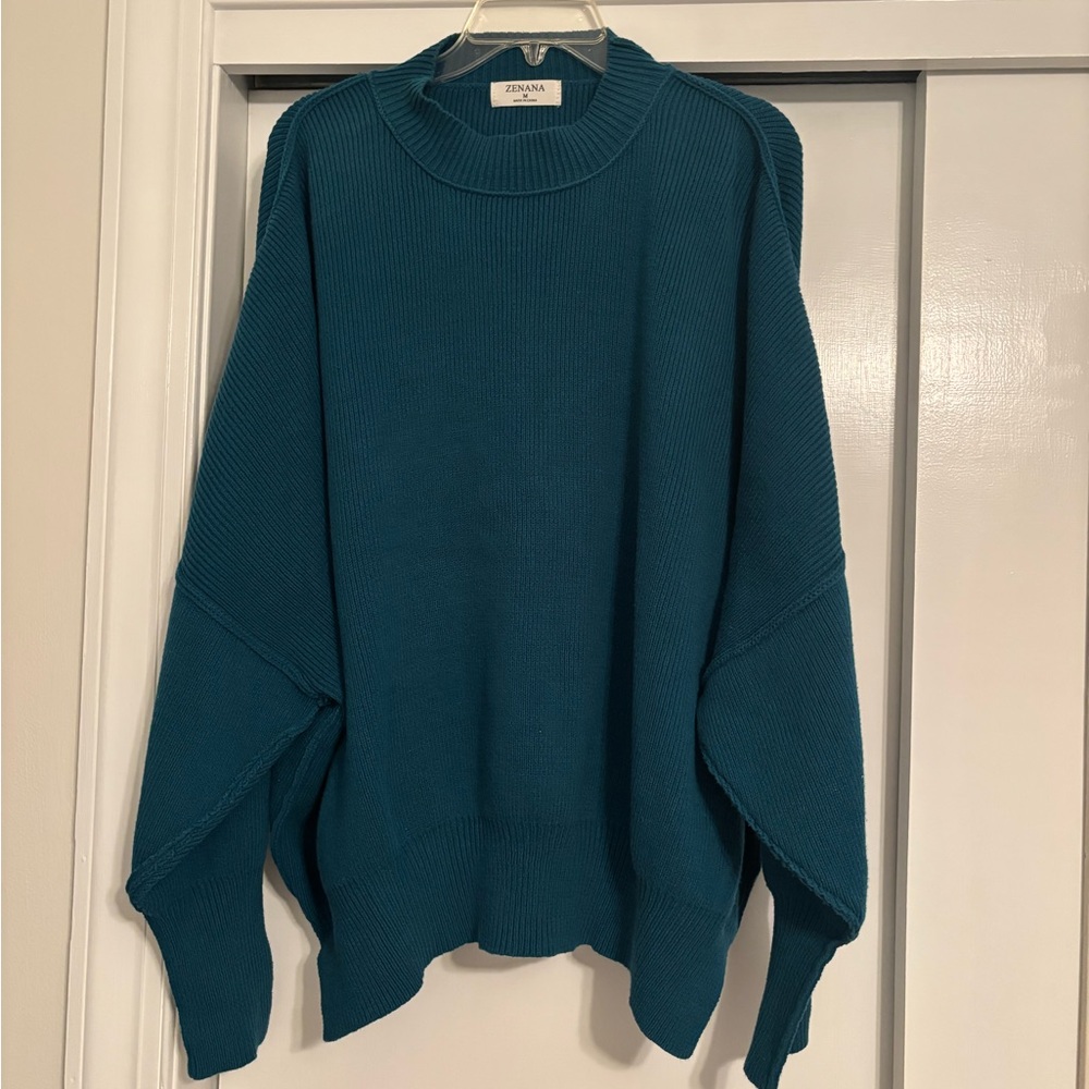 Zenana Outfitters oversized Teal Women's Sweater